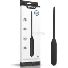  Черный уретральный виброплаг Silicone Vibrating Urethral Dilator 21 см 