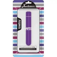  Фиолетовая вибропуля X-Basic 10 Speeds 13 см 