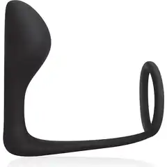  Стимулятор простаты с фиксацией эрекционным кольцом Prostate Gear 