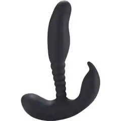  Черный стимулятор простаты Anal Pleasure Dual Vibrating Prostate Stimulator 13,5 см 
