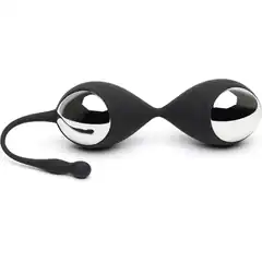  Черно-серебристые вагинальные шарики Inner Goddess Kegel Toner Balls 
