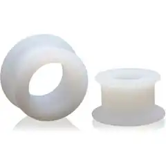  Набор из 2 белых анальных расширителей Stretch Master 2 Piece Training Silicone Ass Grommet set 