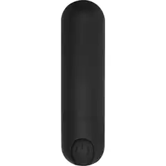 Черная перезаряжаемая вибропуля 7 Speed Rechargeable Bullet 7,7 см 