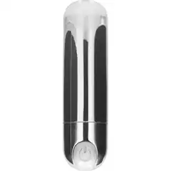  Серебристая перезаряжаемая вибропуля 7 Speed Rechargeable Bullet 7,7 см 