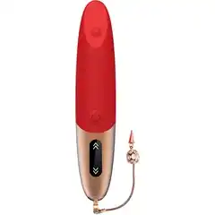  Красный вибромассажер DYSIS BRIGHT 12,6 см 