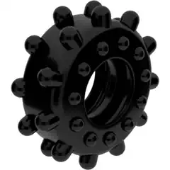  Черное эрекционное кольцо POWER PLUS Cockring 