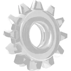  Прозрачное кольцо с лучиками POWER PLUS Cockring 