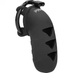  Черный мужской пояс верности Cock Cage Model 08 Chastity 4.2 