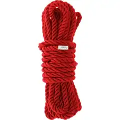  Красная веревка для шибари Deluxe Bondage Rope 5 м 