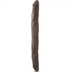  Коричневый двусторонний фаллоимитатор 14 Inch Double Dildo 35 см 
