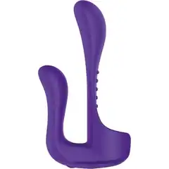  Фиолетовый вибромассажер-насадка N 34 RECHARGEABLE COUPLES VIBE 