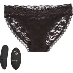  Черные кружевные трусики с вибромассажером Remote Control Panty Set S/M 