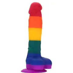  Разноцветный фаллоимитатор-реалистик COLOURFUL DILDO 20 см 