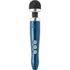  Синий беспроводной вибратор Doxy Die Cast 3R Rechargeable Wand 28 см 