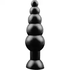  Черная анальная цепочка Large Anal Bead 18,5 см 