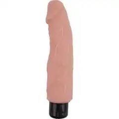  Телесный вибратор-реалистик Greedy Guy 24 см 