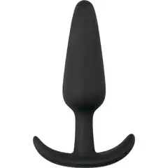  Черная анальная втулка Anchor Plug 8 см 
