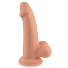  Телесный фаллоимитатор 6 Dong with Balls 14 см 