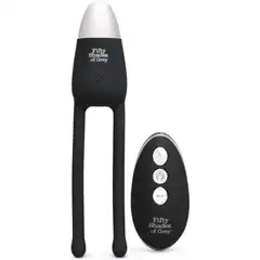  Черный вибратор для пар Relentless Vibrations Remote Couples Vibrator 