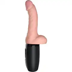  Хай-тек вибратор с функцией толкания 6.5 Thrusting Cock With Balls 