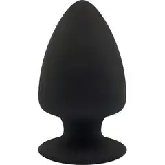  Черная анальная втулка Premium Silicone Plug S 9 см 