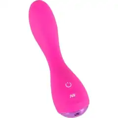  Розовый силиконовый вибратор G-Punkt-Vibrator 16,7 см 