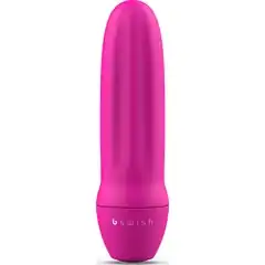 Ярко-розовая рельефная вибропуля Bmine Basic Reflex 7,6 см 