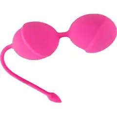  Розовые вагинальные шарики Silicone Love Balls 