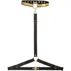  Золотисто-черная портупея Harness cognac 