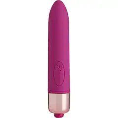  Ярко-розовая гладкая вибропуля Afternoon Delight Bullet Vibrator 9 см 