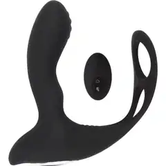  Черный вибростимулятор простаты Sex Pistol 13,8 см 