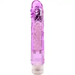  Фиолетовый вибратор Glitters Boy 26,5 см 
