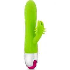  Лаймовый вибратор-кролик Brilliant 19,5 см 