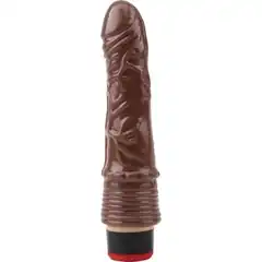  Коричневый вибратор 7.2” Vibe Cock 19 см 
