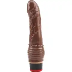  Коричневый вибратор 7.6” Vibe Cock 19,5 см 