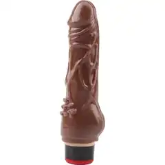 Коричневый вибратор 7.8” Vibe Cock 19 см 