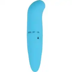  Голубой мини-вибратор Powerful Invigorate G-Spot 12 см 