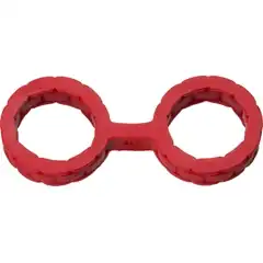  Красные силиконовые наручники Style Bondage Silicone Cuffs Small 