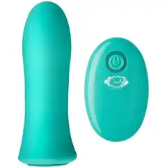  Зеленая вибропуля с пультом ДУ Pro Sensual Bullet Vibrator 