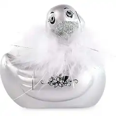  Серебристый вибратор-уточка I Rub My Duckie 2.0 Paris 
