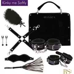  БДСМ-набор в черном цвете Kinky Me Softly 