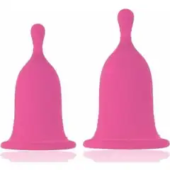 Набор из 2 розовых менструальных чаш Cherry Cup 