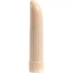  Миниатюрный вибратор Ladyfinger телесного цвета 13 см 