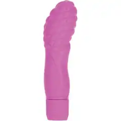  Розовый вибратор FIRST TIME SILICONE G 14 см 