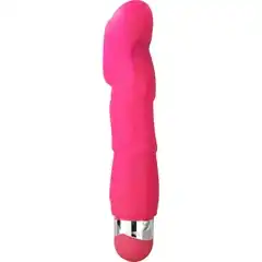  Розовый стимулятор точки G Happy G-spot с вибрацией 18,5 см 