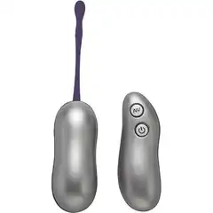  Серебристое виброяйцо VIBE THERAPY REIGN 