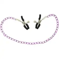  Металлическая цепочка на соски с зажимами Nipple Chain 