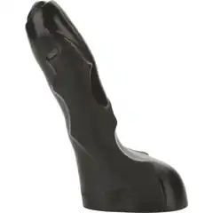  Черный фаллоимитатор Бэтмена SUPER HUNG HEROES The Caped Cock 17 см 