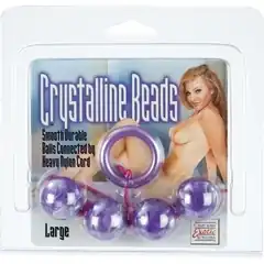  Фиолетовые анальные шарики Crystalline Beads Large 