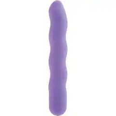  Сиреневый вибратор First Time Power Swirls Purple 18,5 см 